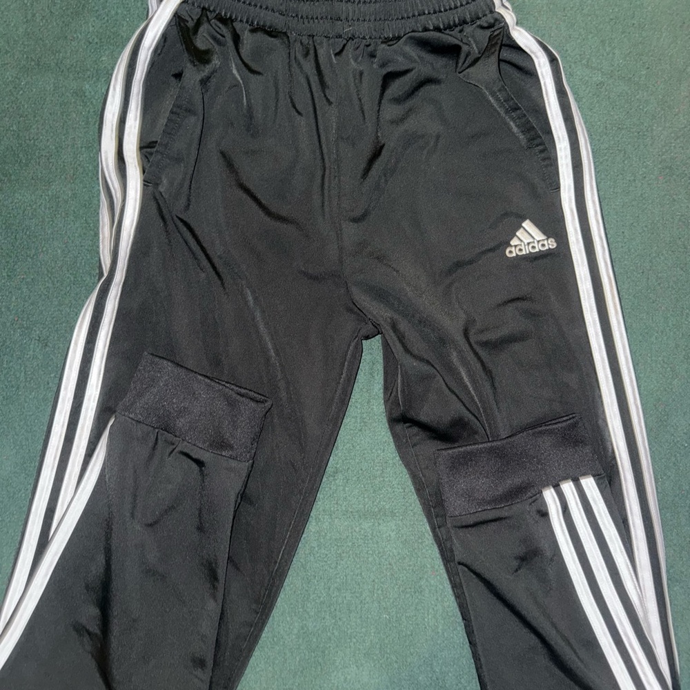 Adidas Kids Black Track Pants